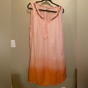 Sonoma 2X sleeveless color fading dress